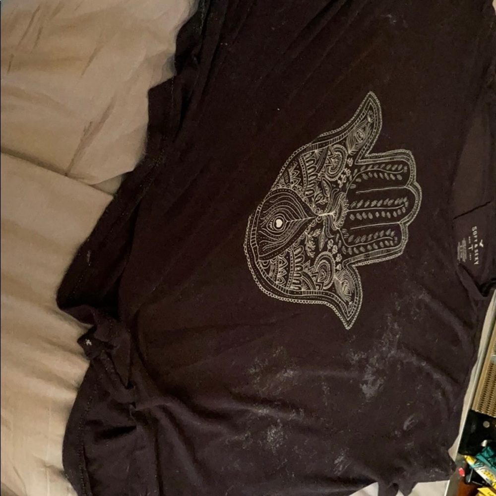 🦅🦅Faded black American Eagle Outfitters top🦅🦅